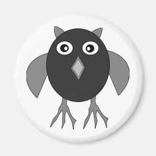 Déplaisant Halloween Owl Magnet