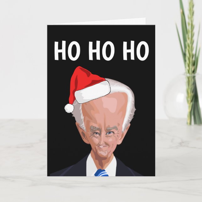 DÉPLAISANT JOE BIDEN CHRISTMAS GREETING CARTE (Devant)