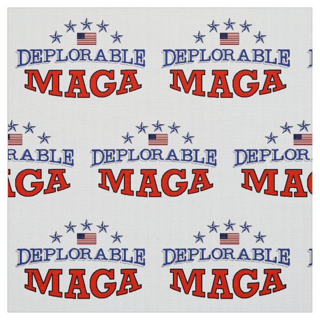 Deplorable MAGA (LOL) Fabric (Swatch)