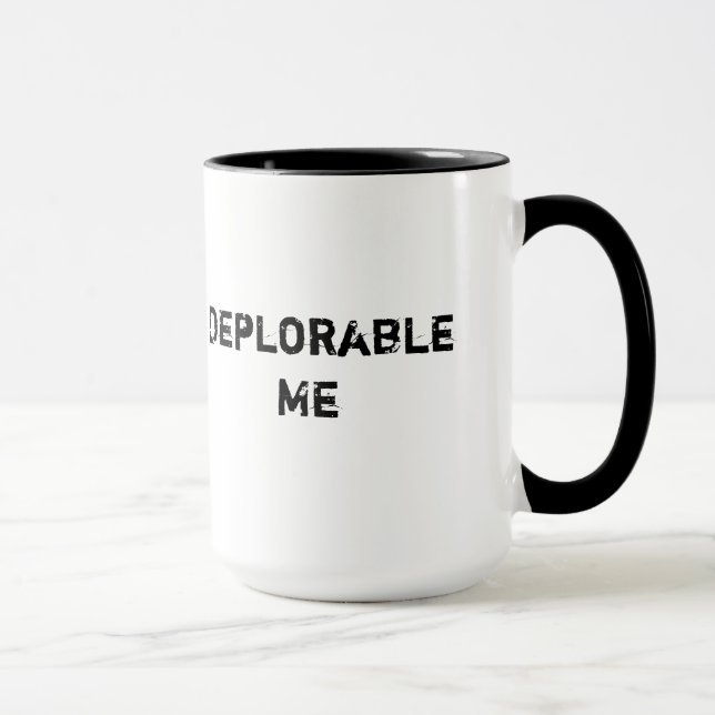 Deplorable Me Black 15 oz Ringer Mug (Right)
