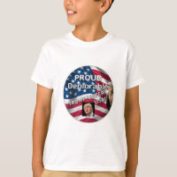 Deplorable Trump Supporter Button Kid's T-Shirt