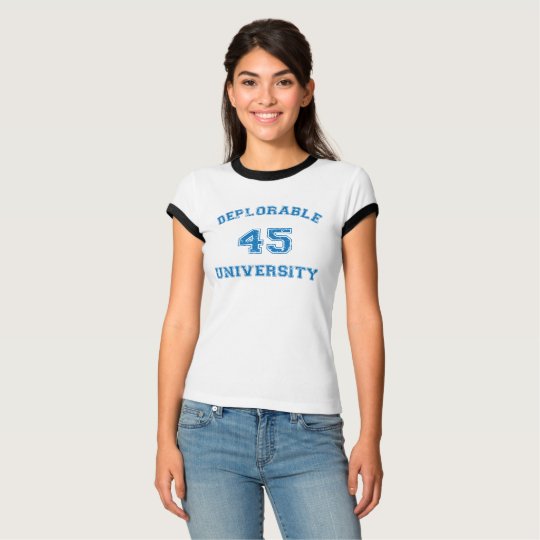 Deplorable U 3 shirt in blue