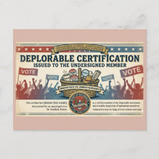 Deplorables Postcard
