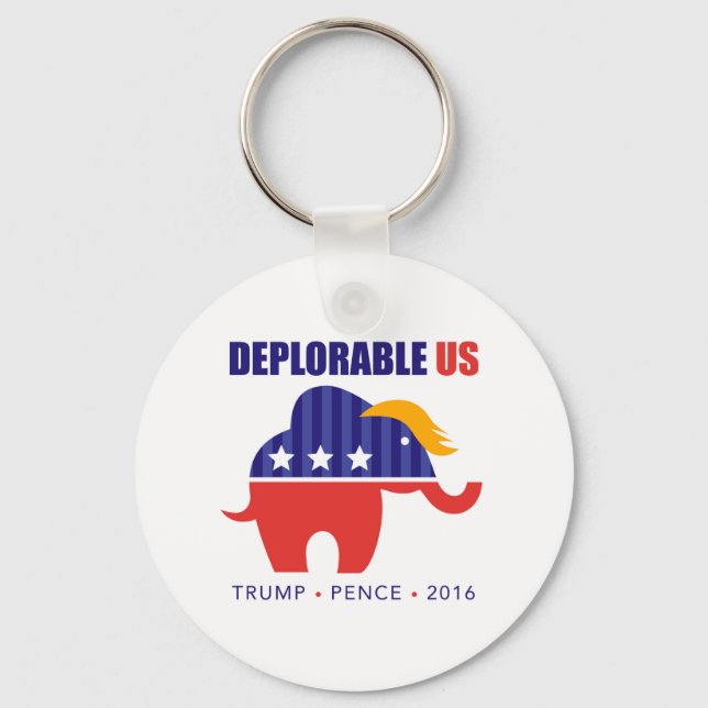 DeplorableUS Keychain (Front)