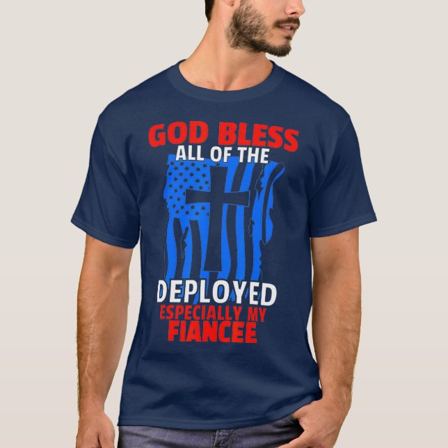 Deployed Fiancee Design For Fiance or Fiancee T-Shirt (Front)