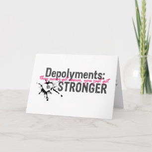 Deployments you get STROnGER card