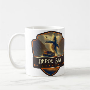 Depoe Bay, Oregon   Vintage Coffee Mug