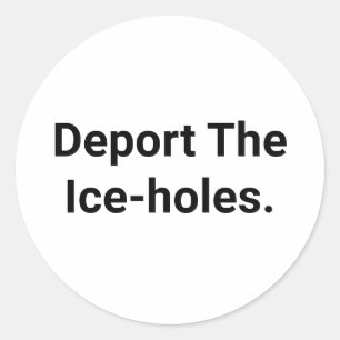 Deport Ice Comic Splash-Art Hankamer Artjunkhaus Classic Round Sticker