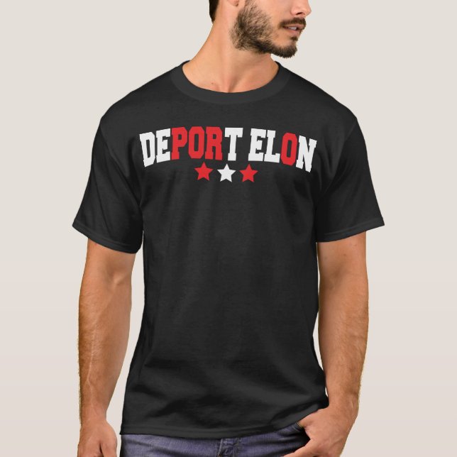 déporter elon T-Shirt (Devant)