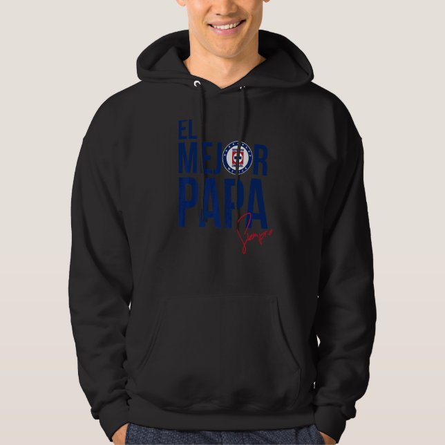 Deportivo Cruz Azul  El Mejor Papa Hoodie (Front)