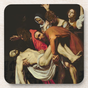 Deposition, 1602-4 (oil on canvas) coaster