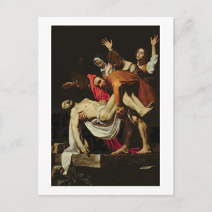 Deposition, 1602-4 (oil on canvas) postcard