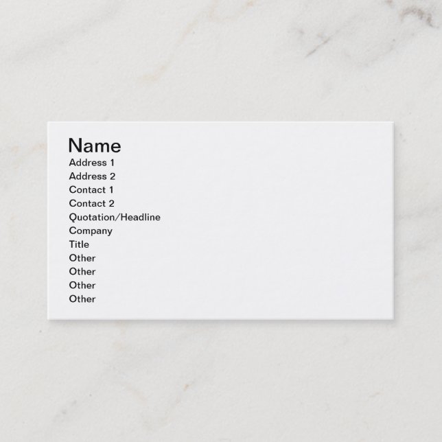 Deposition Business Card (Front)