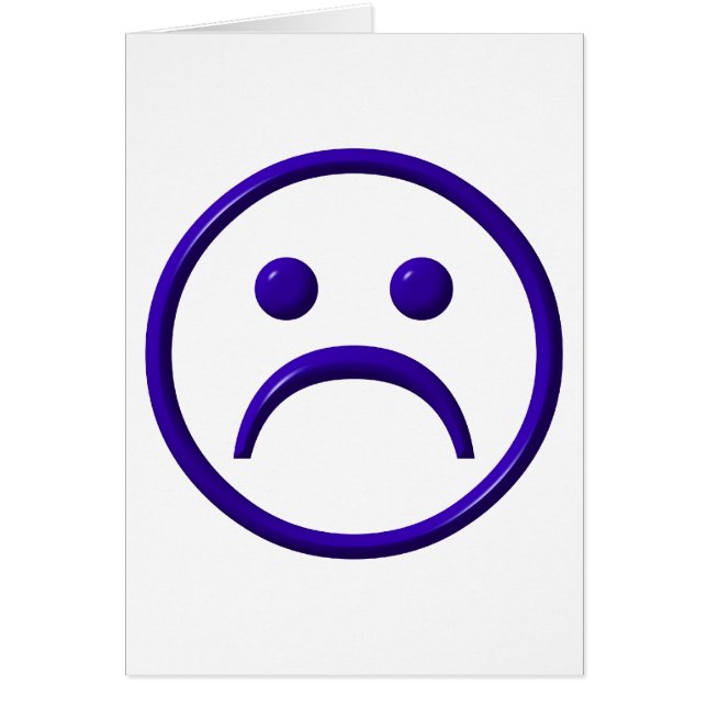 Depressed , Sad & Blue Face (Front)