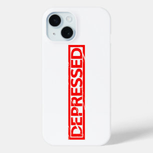 Depressed Stamp iPhone 15 Case