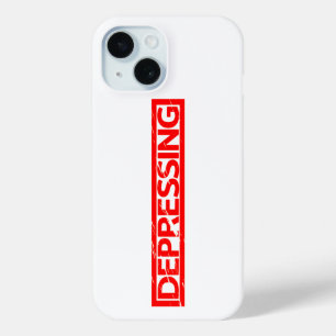 Depressing Stamp iPhone 15 Case