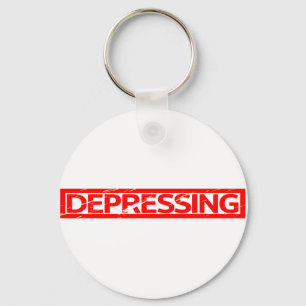 Depressing Stamp Keychain