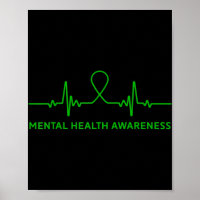 Depression Anxiety Mental Health Awareness Green R
