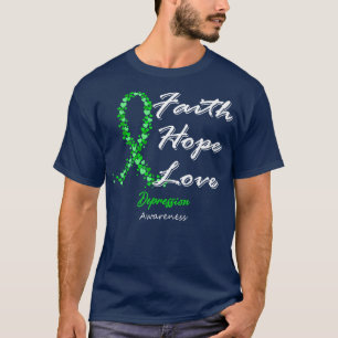 Depression Awareness Faith Hope Love In This Famil T-Shirt