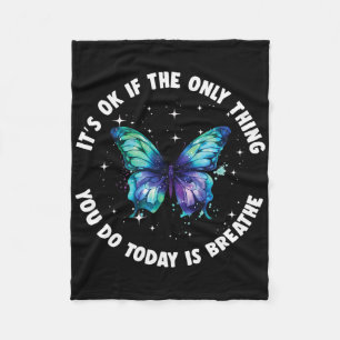 Depression Awareness Suicide Prevention 11 Fleece Blanket