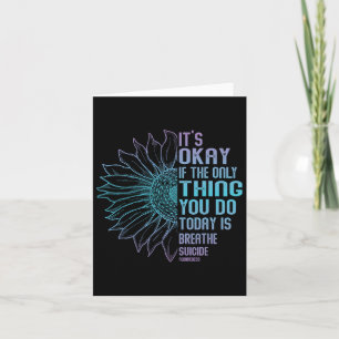 Depression Awareness Suicide Prevention 13  Card