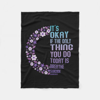 Depression Awareness Suicide Prevention 14  Fleece Blanket
