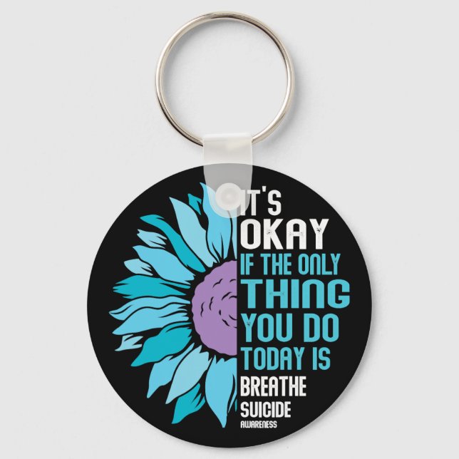 Depression Awareness Suicide Prevention 9  Keychain (Front)