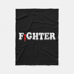 Depression Awareness Suicide Prevention Anxiety Fleece Blanket