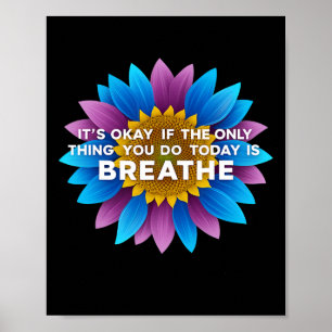 Depression Awareness Suicide Prevention Purple Poster