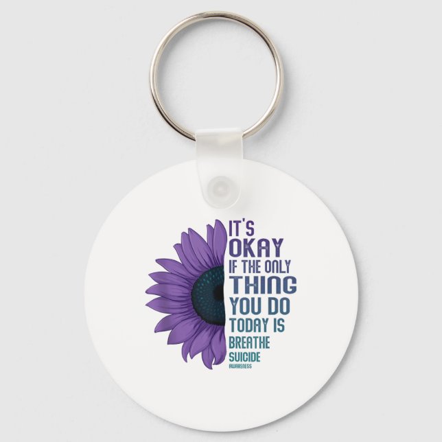 Depression Awareness Suicide Prevention Tank Top_7 Keychain (Front)
