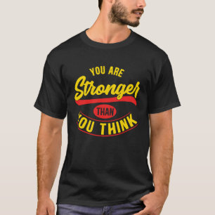 Depression Awareness Support  Stronger Than You Th T-Shirt