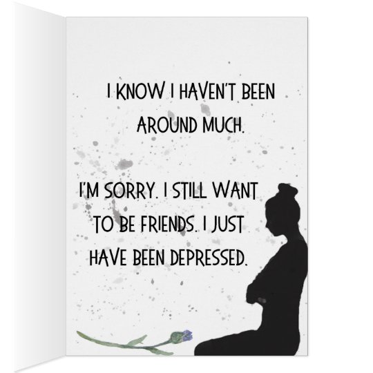 Depression Card - Serious