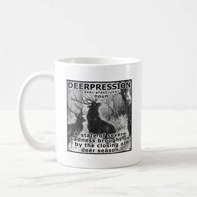 Depression Funny Hunting Mug (Left)