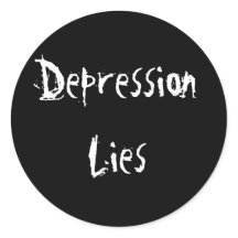 Depression Lies Sticker