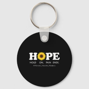 Depression Mental Health Awareness - Hold On Keychain
