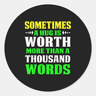 Depression Motivation Quote Mental Health Awarenes Classic Round Sticker