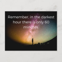 Depression quote postcard greeting card
