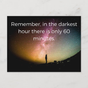 Depression quote postcard greeting card