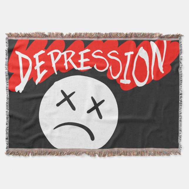 Depression  throw blanket (Front)
