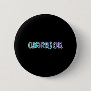 Depression Warrior Anti Suicide Anxiety Awareness 2 Inch Round Button