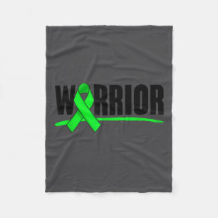 Depression Warrior Ribbon Mental Health Awareness Fleece Blanket