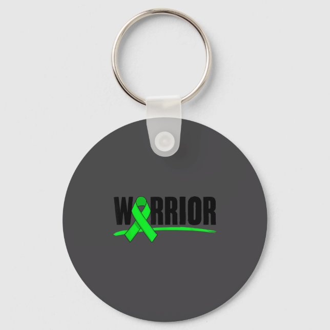 Depression Warrior Ribbon Mental Health Awareness  Keychain (Front)