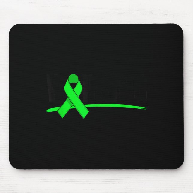Depression Warrior Ribbon Mental Health Awareness  Mouse Pad (Front)