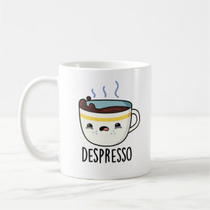 Depresso Funny Sad Espresso Coffee Pun Coffee Mug
