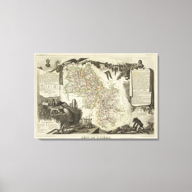 Dept About L'Isere Canvas Print (Front)