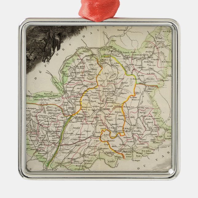 Dept About Low Alps Metal Ornament (Front)