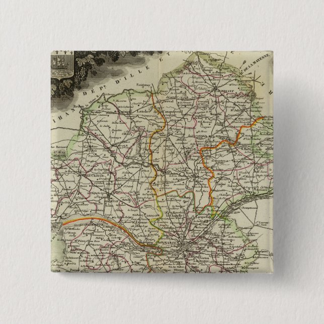 Dept Any Dormouse Infre 2 Inch Square Button (Front)