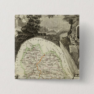 Dept Any Lozere 2 Inch Square Button