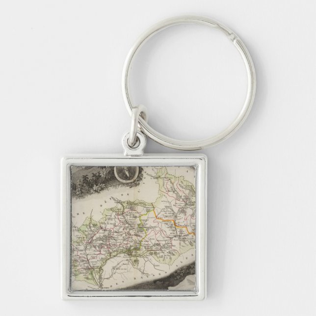 Dept De Hautes Alpes Keychain (Front)