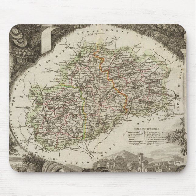 Dept. De La Hte Saone Mouse Pad (Front)